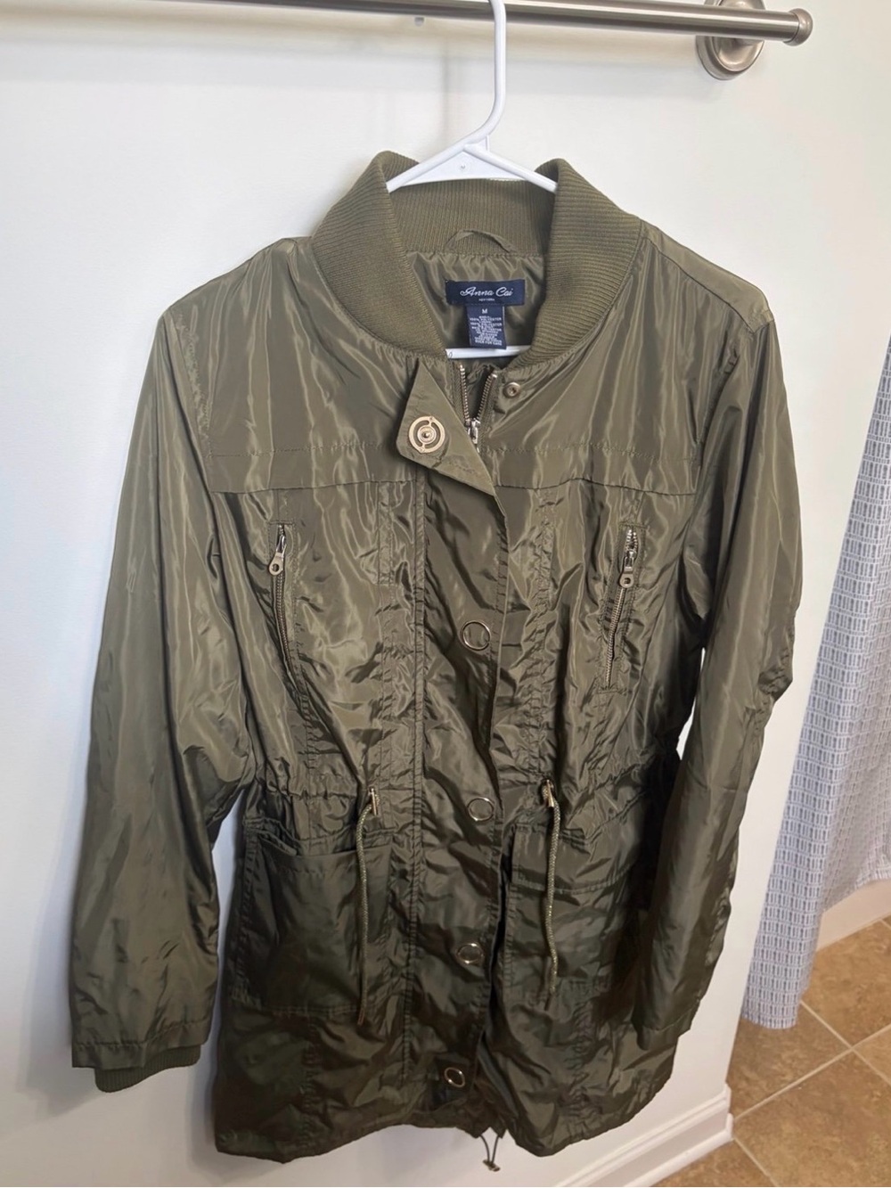 Anna Cai New York Olive Green Utility Jacket Women’s Medium Military